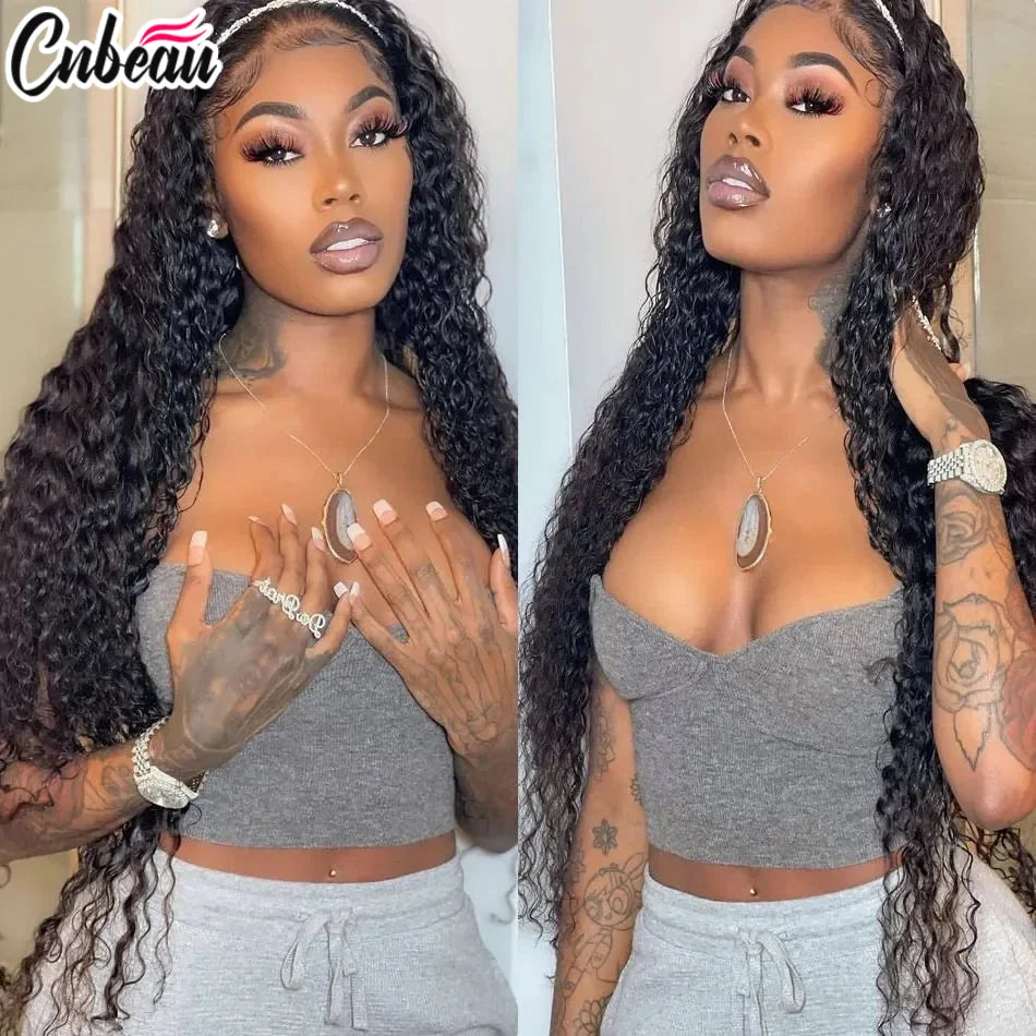 Blonde Loose Curly Brazilian Deep Wave Human Hair Wig 13x4 13x6 HD Lace Front Glueless Wig Breathable Cap Design For Women Beaut