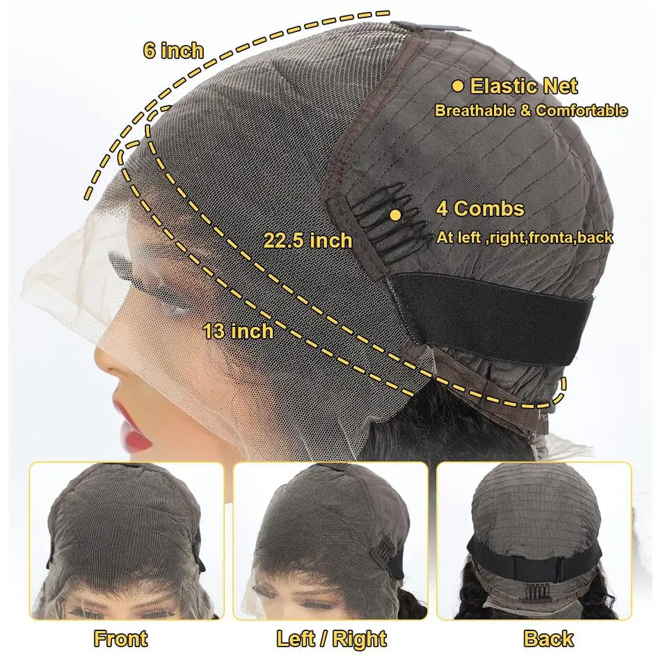 250% Loose Deep Wave 40 42 Inch 13x6 HD Swiss Lace Frontal Human Hair Wigs Brazilian PrePlucke Water Curly 13x4 Lace Front Wig