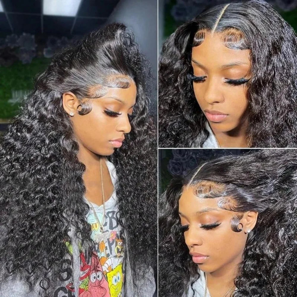 5x5 Curly Glueless Wigs Human Hair 13x6 Deep Wave Hd Lace Front Human Hair Wig Brazilian Ready To Wear Water Wave Lace Wigs