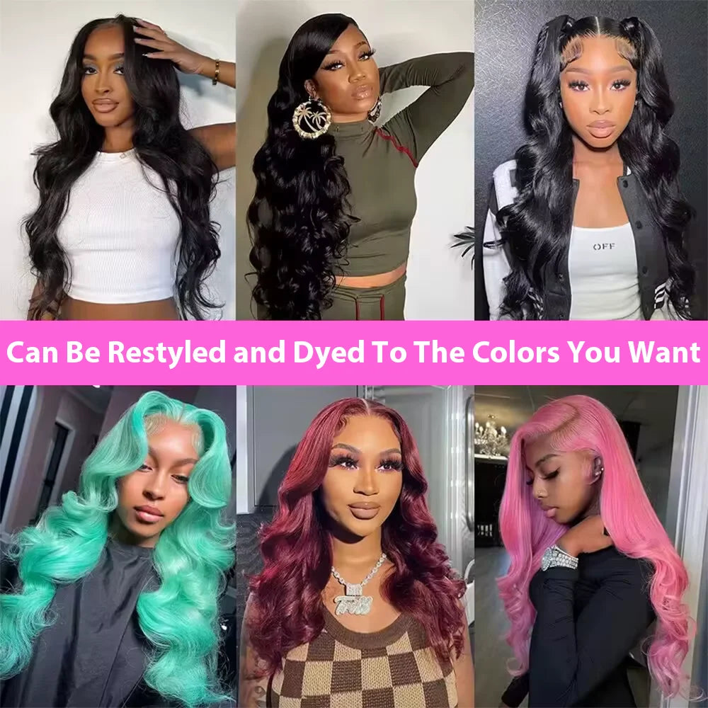 5x5 13x6 HD Body Wave Lace Front Wig 40 Inch Glueless Human Hair Wigs Water Wave Brazilian Wigs Human Hair Wigs Lace Front For Women