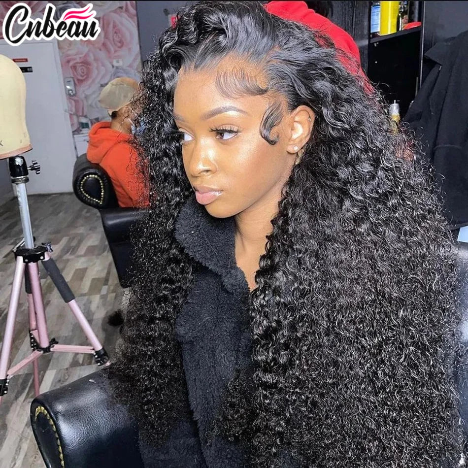 Blonde Loose Curly Brazilian Deep Wave Human Hair Wig 13x4 13x6 HD Lace Front Glueless Wig Breathable Cap Design For Women Beaut