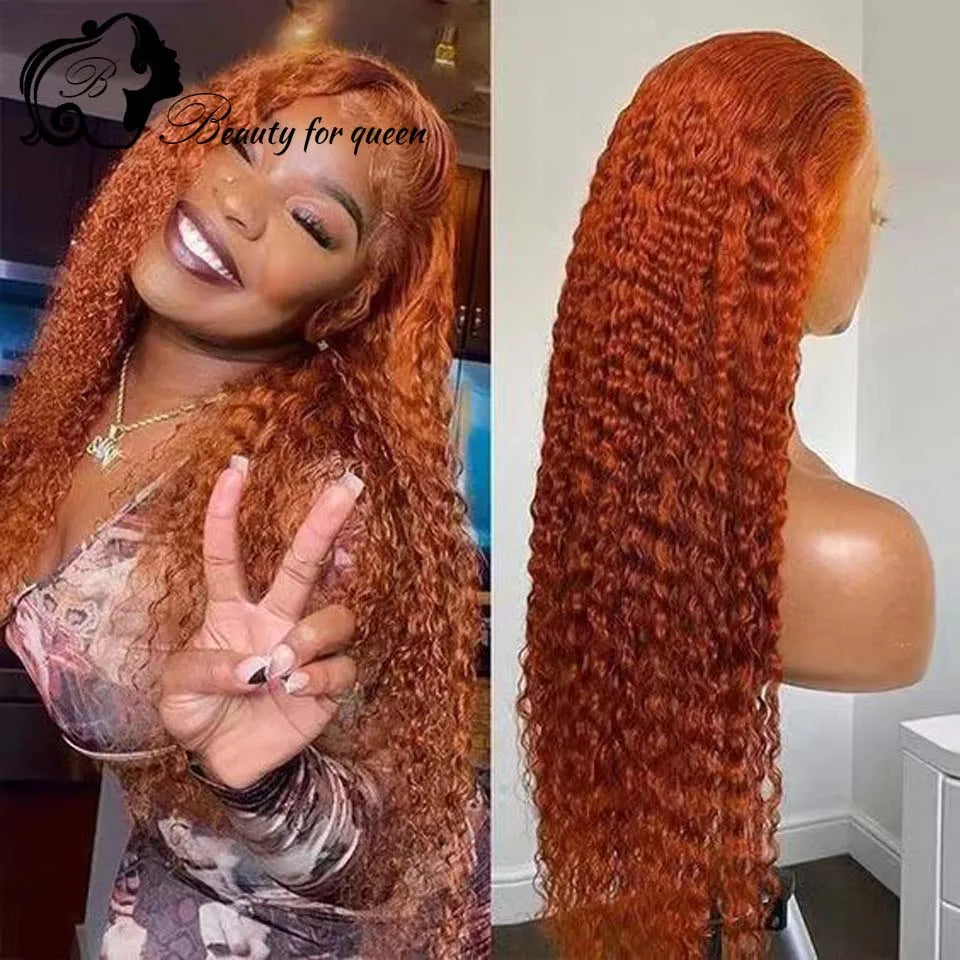 2026 Fashion Style Colored Giner 13×4 Lace Front Wigs Cosplay Good Quality Brazilian For Women 2026 Super Soft Natural Hairline