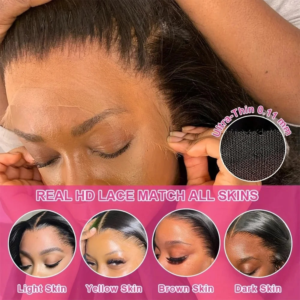5x5 13x6 HD Body Wave Lace Front Wig 40 Inch Glueless Human Hair Wigs Water Wave Brazilian Wigs Human Hair Wigs Lace Front For Women