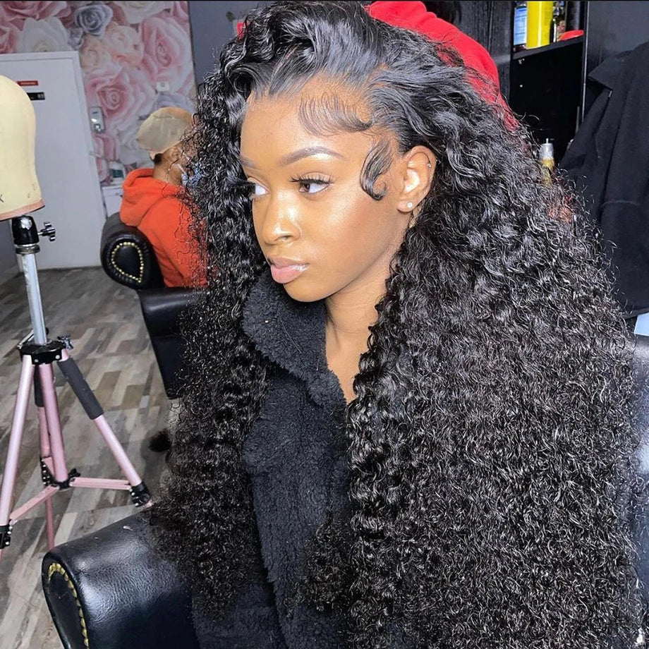 Blonde Loose Curly Brazilian Deep Wave Human Hair Wig 13x4 13x6 HD Lace Front Glueless Wig Breathable Cap Design For Women Beaut