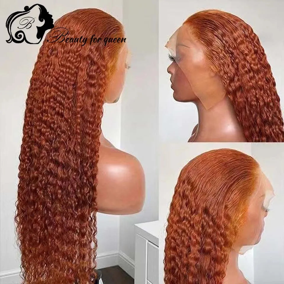 2026 Fashion Style Colored Giner 13×4 Lace Front Wigs Cosplay Good Quality Brazilian For Women 2026 Super Soft Natural Hairline