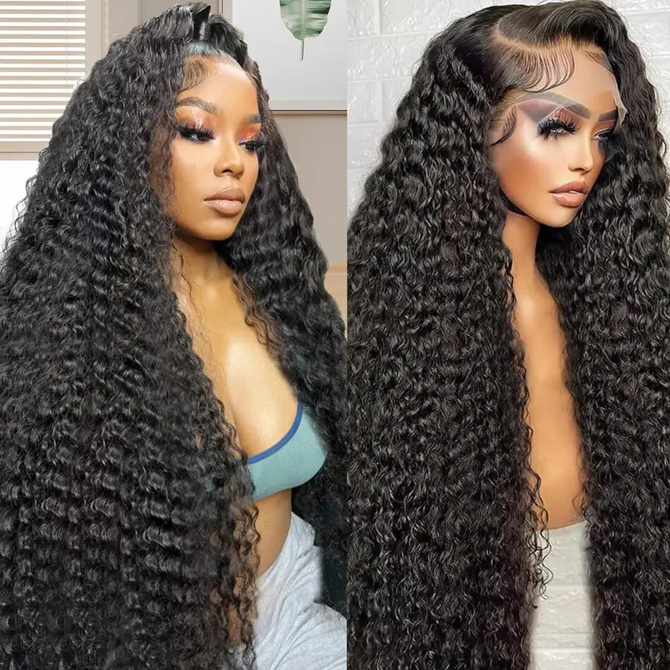 250% Loose Deep Wave 40 42 Inch 13x6 HD Swiss Lace Frontal Human Hair Wigs Brazilian PrePlucke Water Curly 13x4 Lace Front Wig