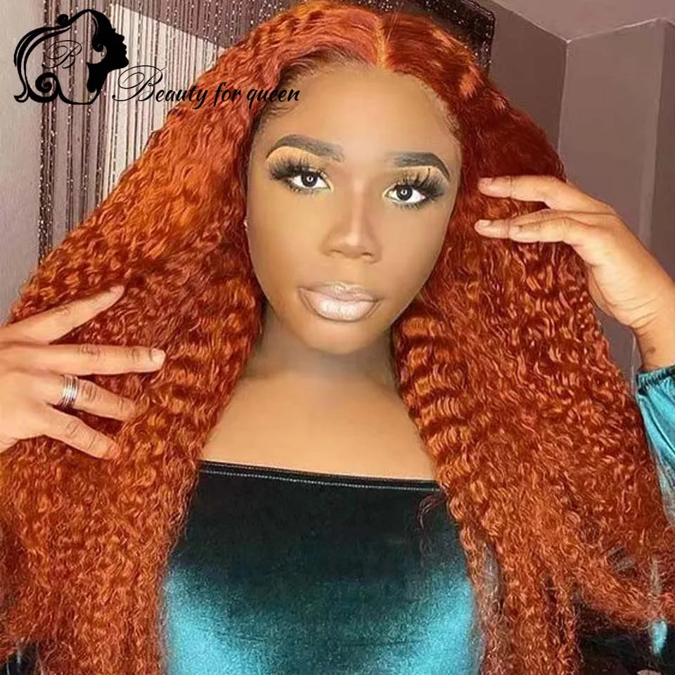2026 Fashion Style Colored Giner 13×4 Lace Front Wigs Cosplay Good Quality Brazilian For Women 2026 Super Soft Natural Hairline