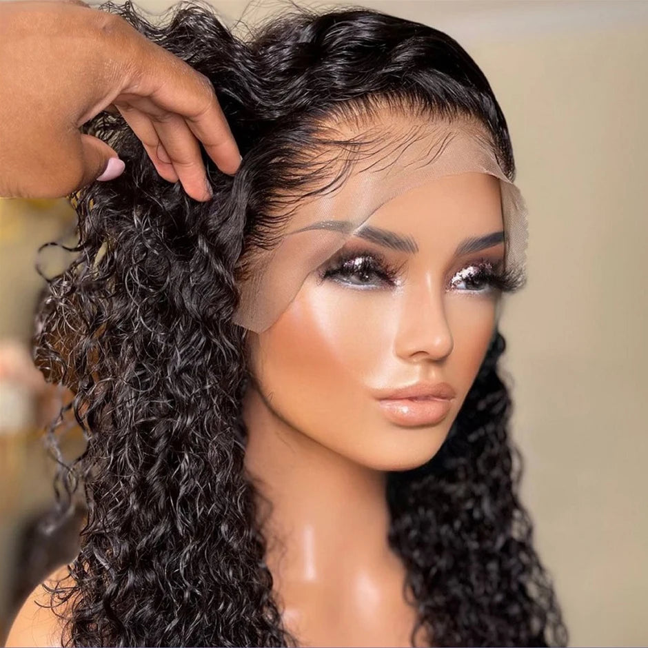 Blonde Loose Curly Brazilian Deep Wave Human Hair Wig 13x4 13x6 HD Lace Front Glueless Wig Breathable Cap Design For Women Beaut