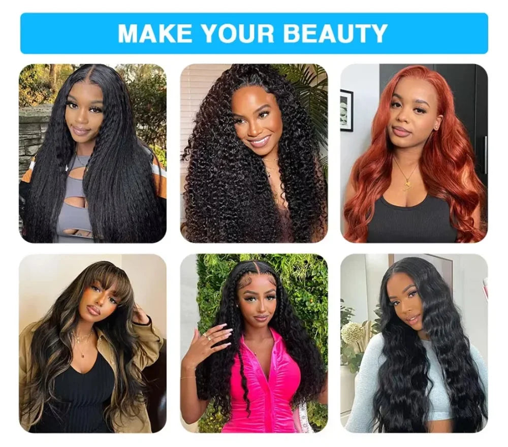 40 Inch Deep Wave Brazilian Human Hair Bundles 1/3/4 PCS Natural Black Unprocessed Remy Hair Extensions Weave Bundles Soft Silky
