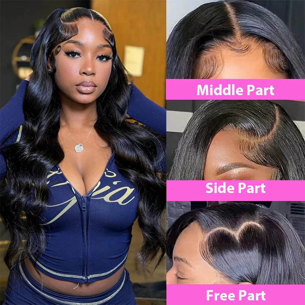 5x5 13x6 HD Body Wave Lace Front Wig 40 Inch Glueless Human Hair Wigs Water Wave Brazilian Wigs Human Hair Wigs Lace Front For Women