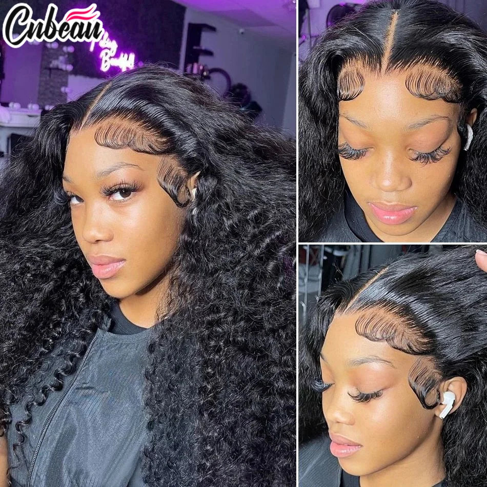 Blonde Loose Curly Brazilian Deep Wave Human Hair Wig 13x4 13x6 HD Lace Front Glueless Wig Breathable Cap Design For Women Beaut