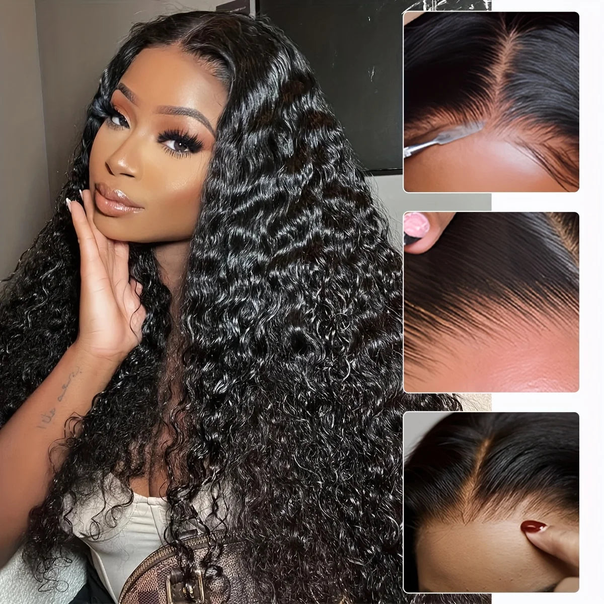 5x5 Curly Glueless Wigs Human Hair 13x6 Deep Wave Hd Lace Front Human Hair Wig Brazilian Ready To Wear Water Wave Lace Wigs
