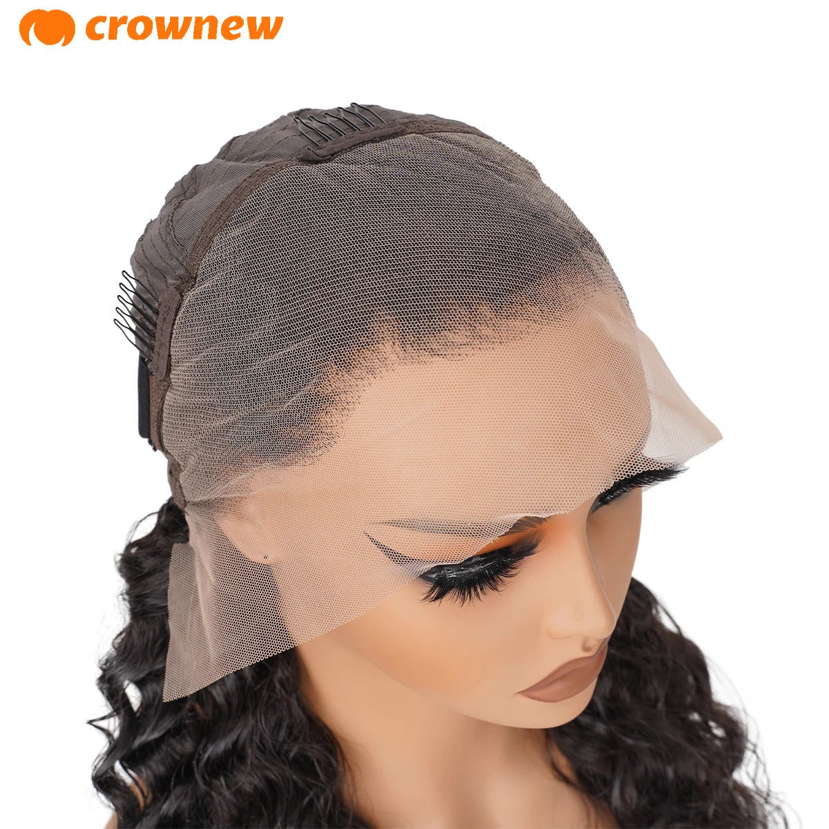 Deep Wave Wigs 13X4 HD Lace Front Human Hair Wig 42 Inch Long Curly Lace Front Human Hair Wig Pre Plucked Human Hair Wigs