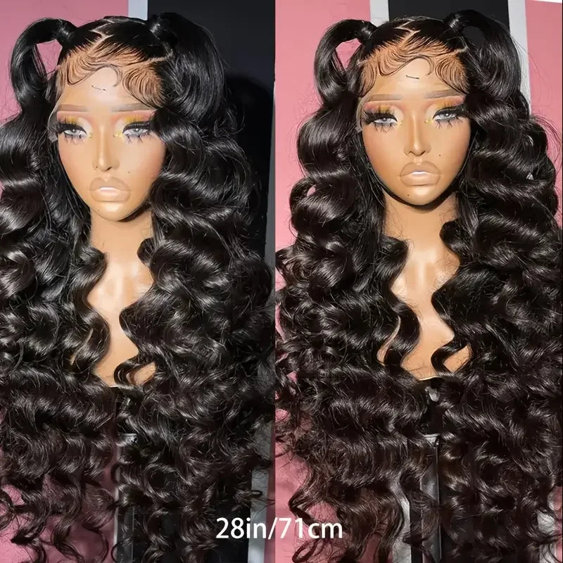 250% Loose Deep Wave 40 42 Inch 13x6 HD Swiss Lace Frontal Human Hair Wigs Brazilian PrePlucke Water Curly 13x4 Lace Front Wig