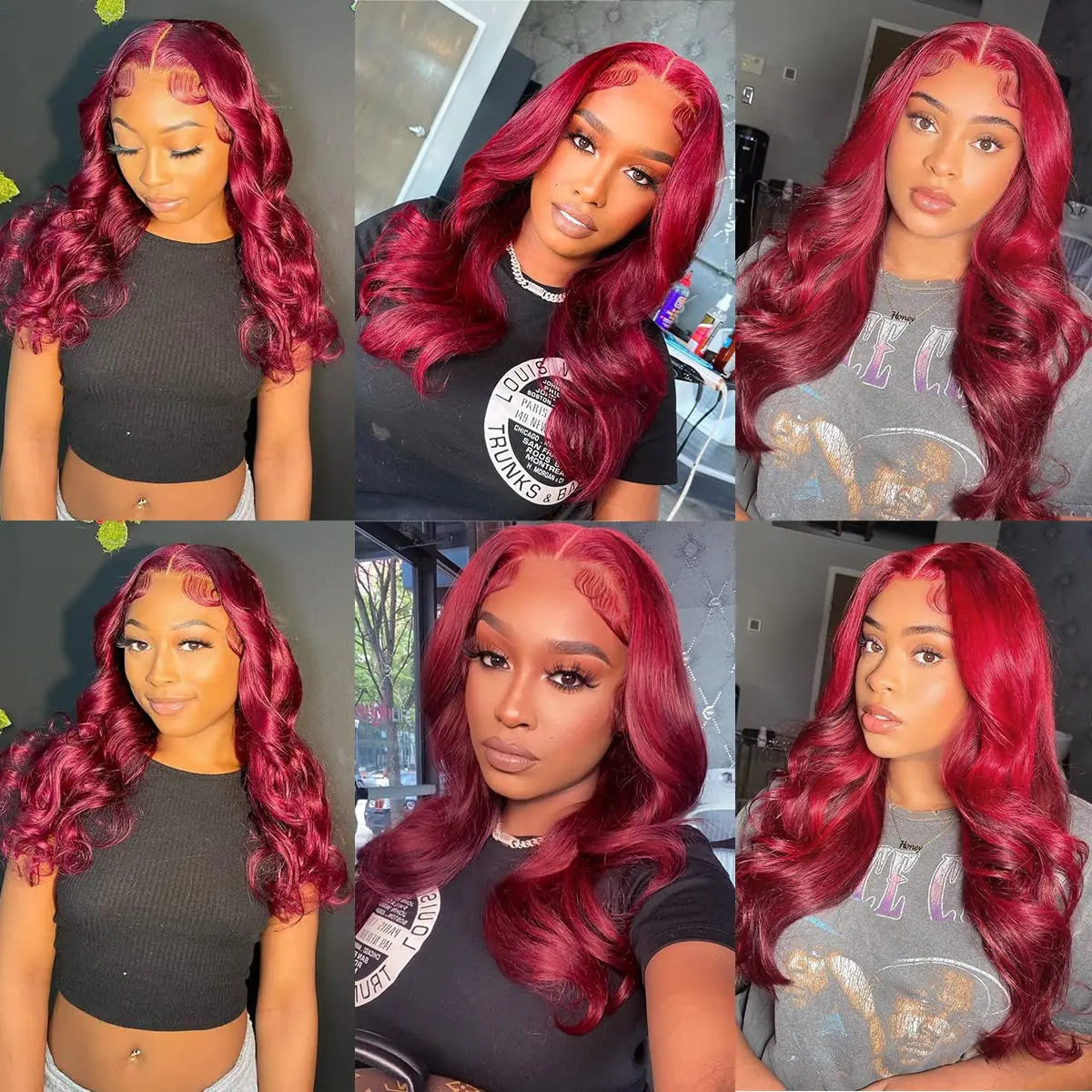 Body Wave 99j Burgundy 13x6 Hd Frontal Human Hair Wig For Women 250% 30 34inch Brazilian Glueless Red Lace Front Wigs On Sale
