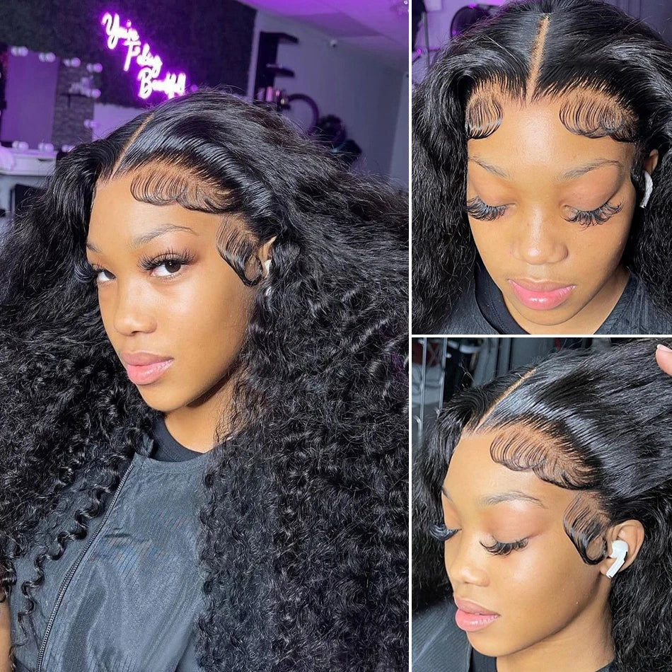 Blonde Loose Curly Brazilian Deep Wave Human Hair Wig 13x4 13x6 HD Lace Front Glueless Wig Breathable Cap Design For Women Beaut