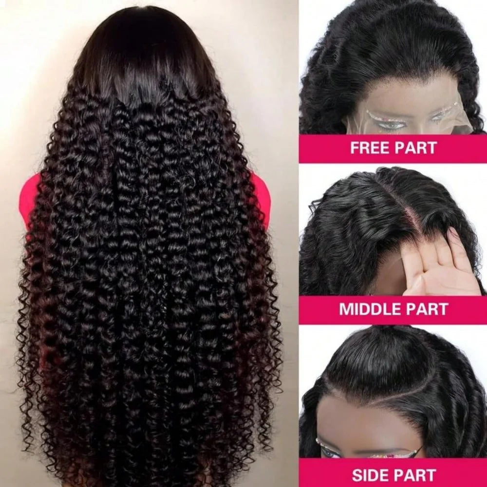 5x5 Curly Glueless Wigs Human Hair 13x6 Deep Wave Hd Lace Front Human Hair Wig Brazilian Ready To Wear Water Wave Lace Wigs